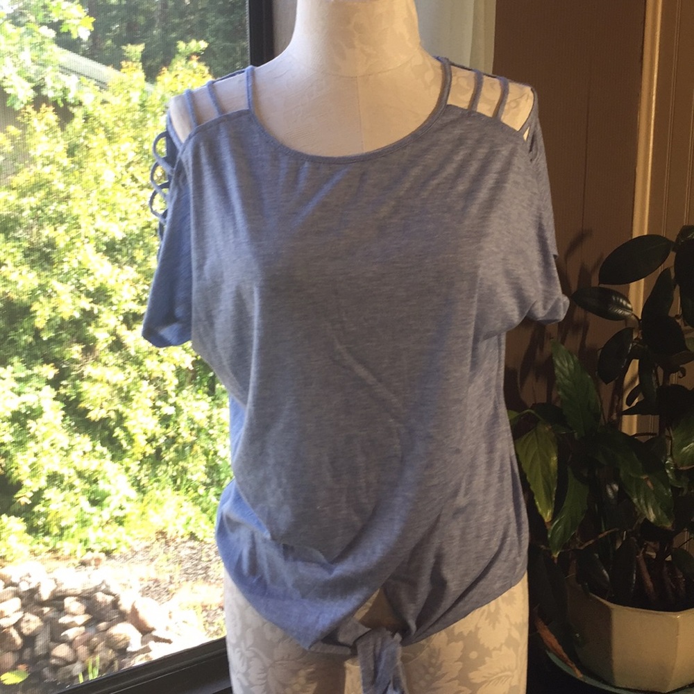 Per‎ seption concept heather blue top size medium